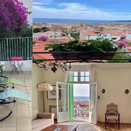 With Sea View & Spacious Terrace Menton